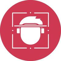 Face Scan Interactive Icon Badge vector