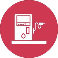 Gas Station Monochrome UI Visual vector