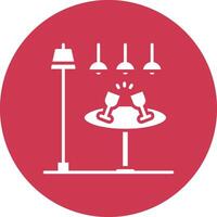 Glass Table Subtle UI Style vector