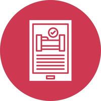 Online Reservation Simple UI Visual vector