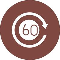 60 Days Smooth Gradient Icon vector