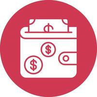 Wallet 3D Styled Symbol vector