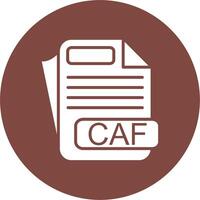 CAF File Format Compact App Icon vector