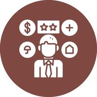 Employee Benefit Outline Graphic Design vector