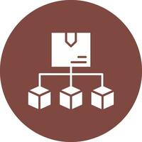 Distribution Lined UI Illustration vector