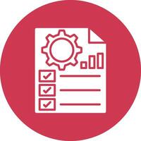 Project Management Clean Grid Icon vector