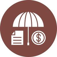 Insurance Shadowed Icon Style vector