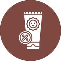 Sunscreen Functional Flat Style vector