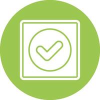 Approved 3D Styled Symbol vector
