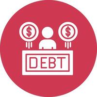Debt User-Friendly Visual vector