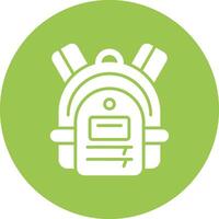 Backpack Bold Web Icon vector