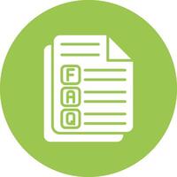 Faq Modern App Icon vector