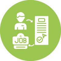 Hiring Dark Theme Element vector
