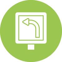 Left Bend Elegant Piece vector