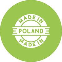 Made In Poland Minimal Touch Graphic vector