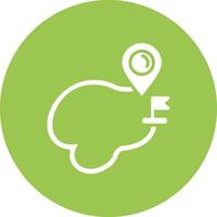 Map Modern App Icon vector