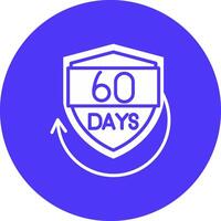 60 Days Abstract Web Element vector
