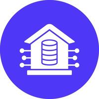Data Warehouse Modern Tech Icon vector