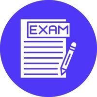 Exam Lined Visual Concept vector