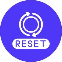 Reset Modern Tech Icon vector