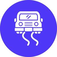Slippery Road Smart UI Graphic vector