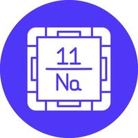 Sodium Bold Web Icon vector