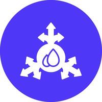 Water Dark Theme Element vector