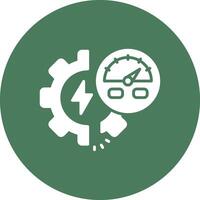 Acceleration Flat Styled Symbol vector