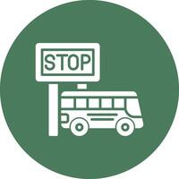 Bus Station Digital Abstract Form vector