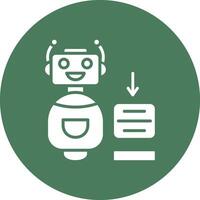 Bot Lined Visual Concept vector