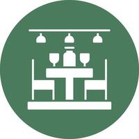 Dining Table Sleek Graphic Mark vector