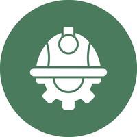Helmet Smooth Gradient Icon vector