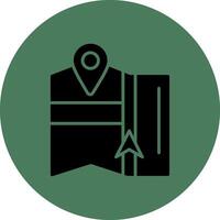 Gps Navigation Clean Grid Icon vector