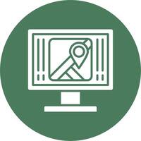 Map Stylized Tech Element vector