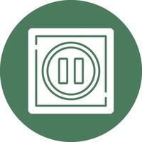 Pause Lined Visual Concept vector