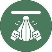 Punch Ball Lined Visual Concept vector