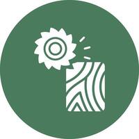 Saw Shadowed Icon Style vector