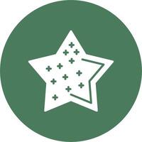 Star Shadowed Icon Style vector