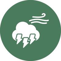 Stormy Rounded Line Illustration vector