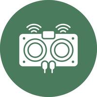 Ultrasonic Interface Sketch Art vector