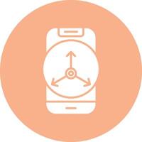 Accelerometer Sensor Outline Graphic Design vector