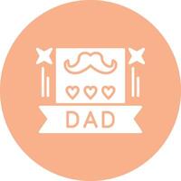 Best Dad Digital UI Element vector