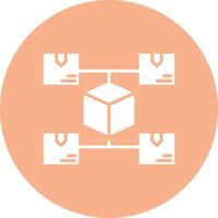 Distribution Stylized Tech Element vector