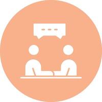 Meeting Flat Styled Symbol vector