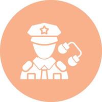 Policeman Interactive Icon Badge vector