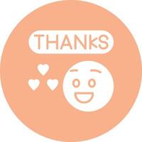 Thank You Color Block Design vector