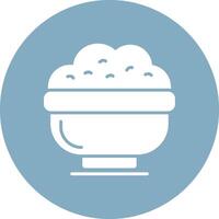 Bowl Handcrafted Digital Icon vector