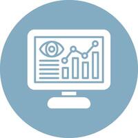 Data Visualization Gradient Style Icon vector