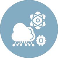 Cloud Conceptual Line Work vector