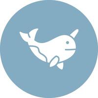 Narwhal Outlined App Visual vector